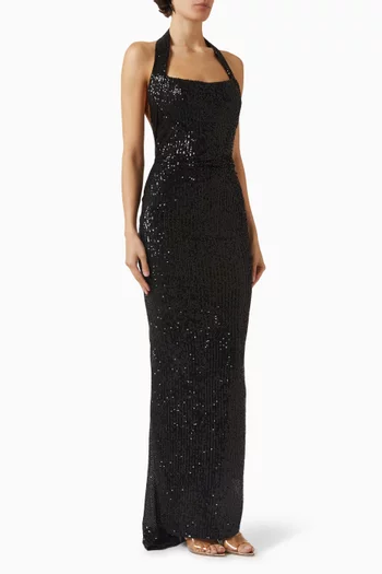 Sequin-embellished Gown