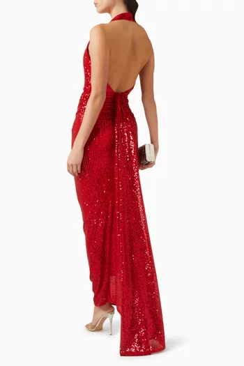 Sequin-embellished Gown