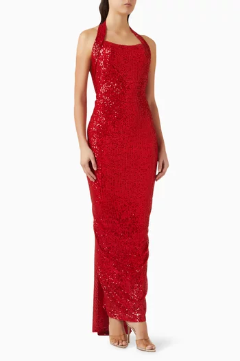 Sequin-embellished Gown