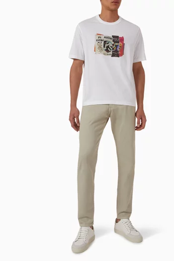 Cut & Paste Logo T-shirt in Organic Cotton