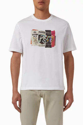 Cut & Paste Logo T-shirt in Organic Cotton