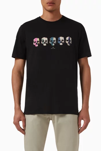 Multi Skull T-shirt in Organic Cotton