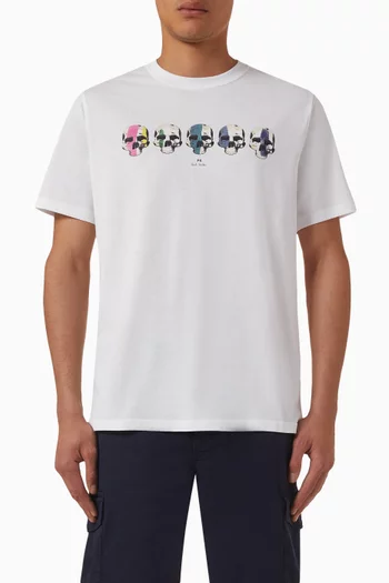 Multi Skull T-shirt in Organic Cotton