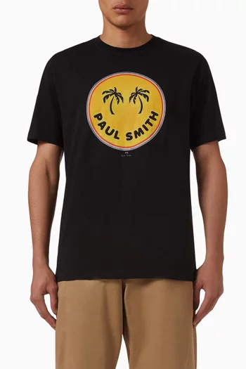 Palm Trees Logo T-shirt in Organic Cotton