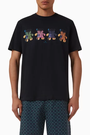 Multi Teddy T-shirt in Organic Cotton