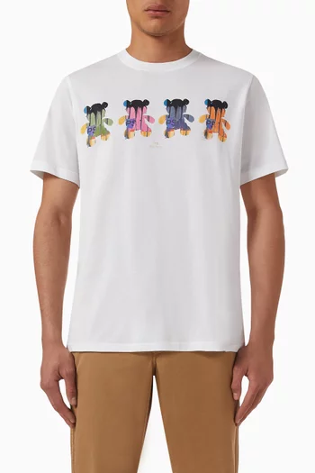 Multi Teddy T-shirt in Organic Cotton