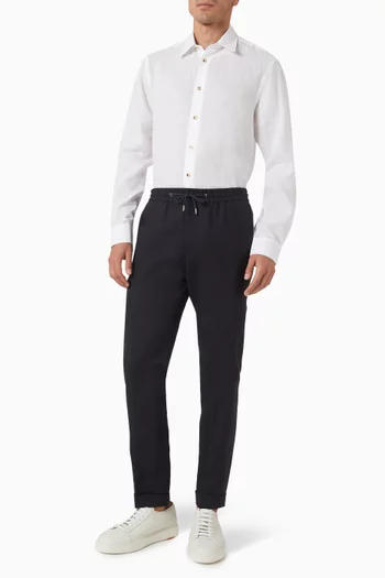 Drawcord Pants in Wool