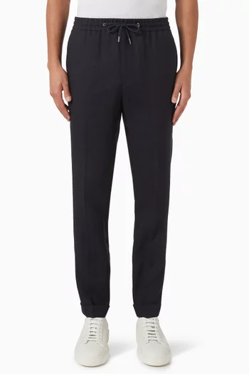 Drawcord Pants in Wool