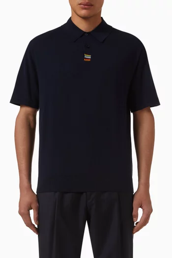 Signature Stripe Polo Sweater in Organic Cotton