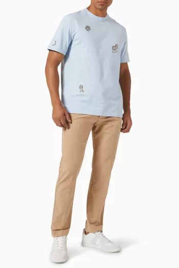 Embroidered T-shirt in Organic Cotton