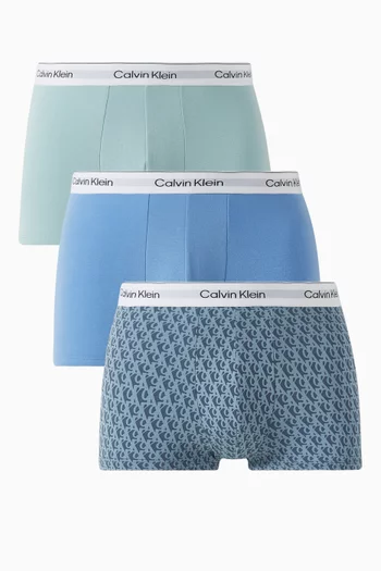 Icon Low-rise Boxer Briefs in Stretch Cotton, Set of 3