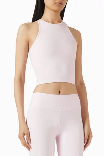 High Neck Vest in Recycled Softskin