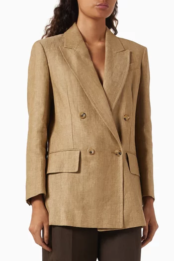 Olimpia Jacket in Linen-canvas