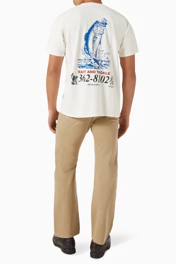Bait and Tackle T-shirt in Cotton
