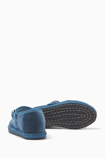 Delfina Mary Jane Shoes in Velvet