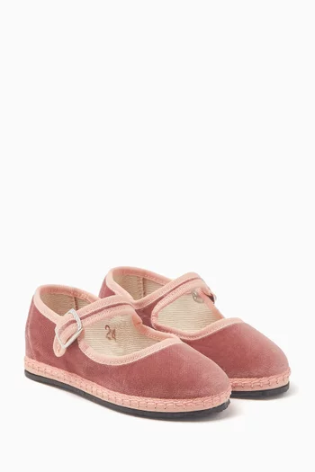 Cipria Mary Jane Shoes in Velvet