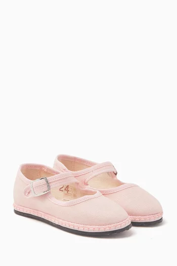 Dattilo Mary Jane Shoes in Canvas