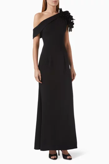 One-shoulder Ruffle Dress