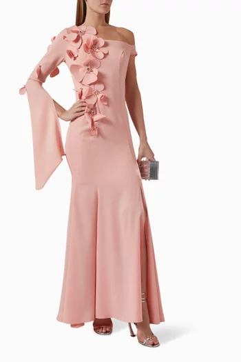 3D Beaded Floral Dress