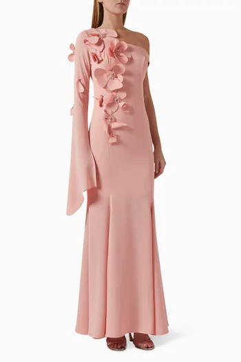 3D Beaded Floral Dress