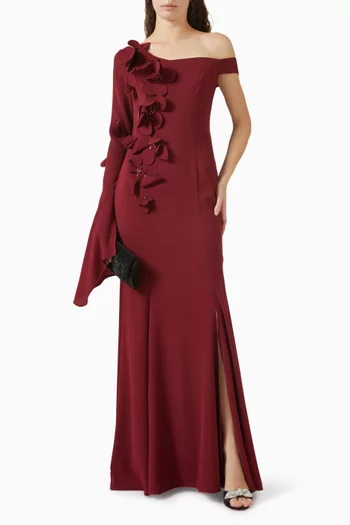 3D Beaded Floral Dress
