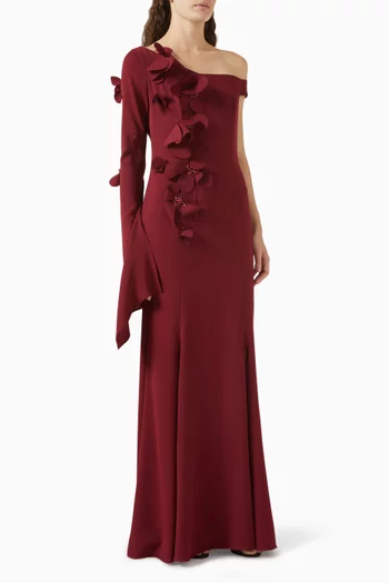 3D Beaded Floral Dress