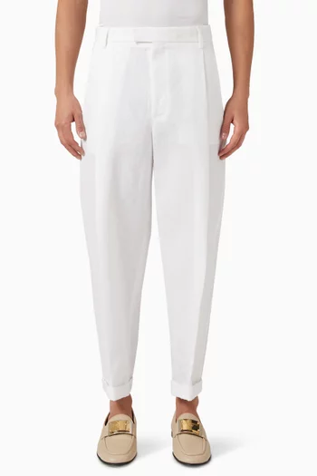 Tapered Pants in Linen