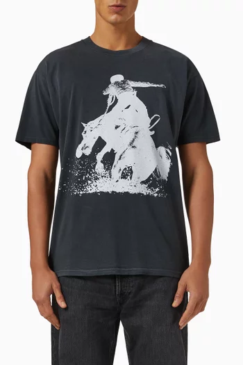 Mustang T-shirt in Cotton