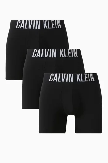 Intense Power Boxer Briefs in Stretch Cotton, Set of 3