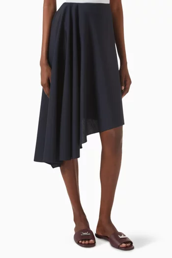 Asymmetric Midi Skirt