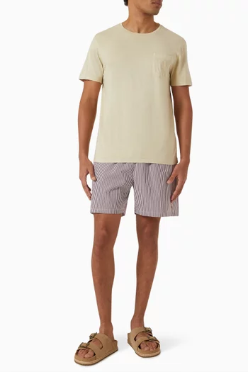 Logo Embroidered T-shirt in Cotton