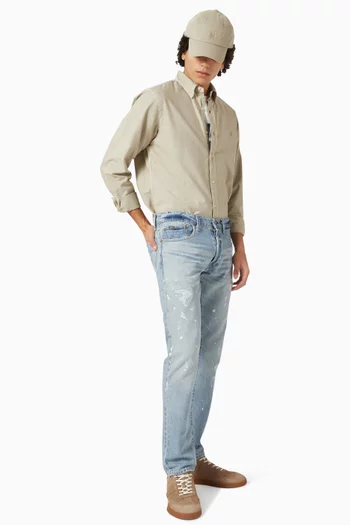 Mineral-dyed Oxford Shirt in Cotton