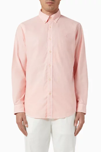 Mineral-dyed Oxford Shirt in Cotton