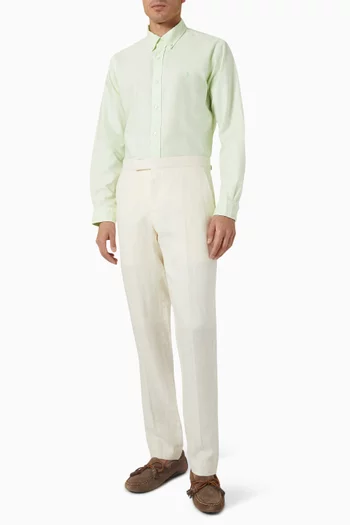 Mineral-dyed Oxford Shirt in Cotton