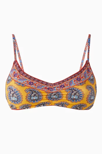Pietro Juno Bikini Top in Recycled Nylon Blend