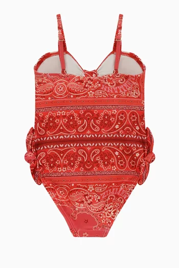 Lucky Tie-front Swimsuit