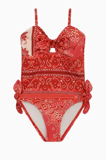 Lucky Tie-front Swimsuit