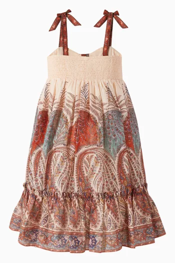 Rhiannon Tie-front Dress in Cotton