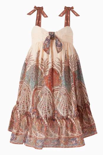 Rhiannon Tie-front Dress in Cotton