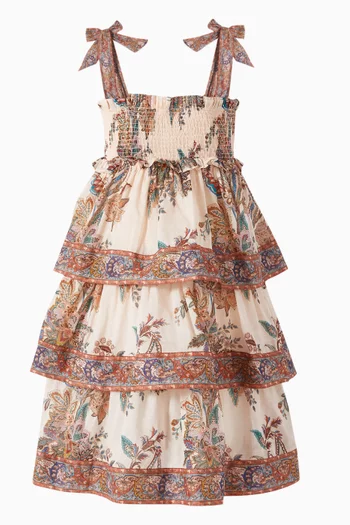 Rhiannon Tiered Dress in Cotton