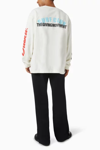 Oversized Surf Logo T-shirt in Organic Cotton