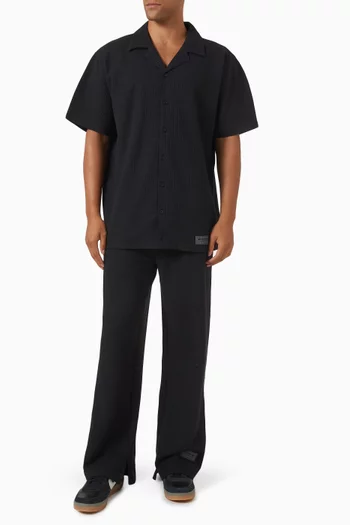 Short-sleeve Shirt in Seersucker Jersey