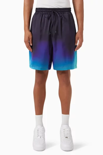 Watercolour Shorts in Satin