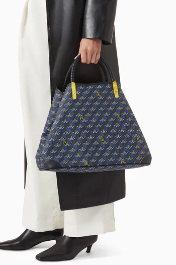 Daily Battle 41 Tote Bag in Halo Canvas & Leather