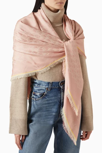 Armure Shawl in Silk-cotton