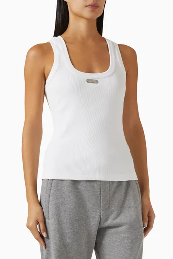 Placket Tank Top in Cotton