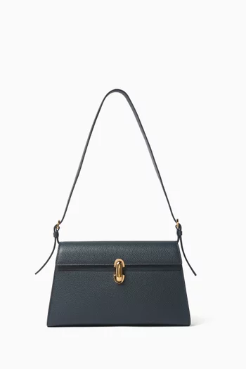 Symmetry Shoulder Bag in Grained Leather