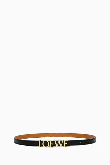 Logo Belt in Smooth Calfskin