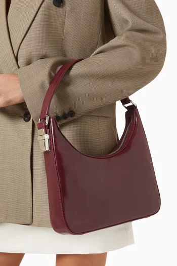 Small Rhea Shoulder Bag in Creased Leather