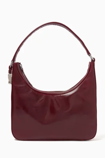 Small Rhea Shoulder Bag in Creased Leather